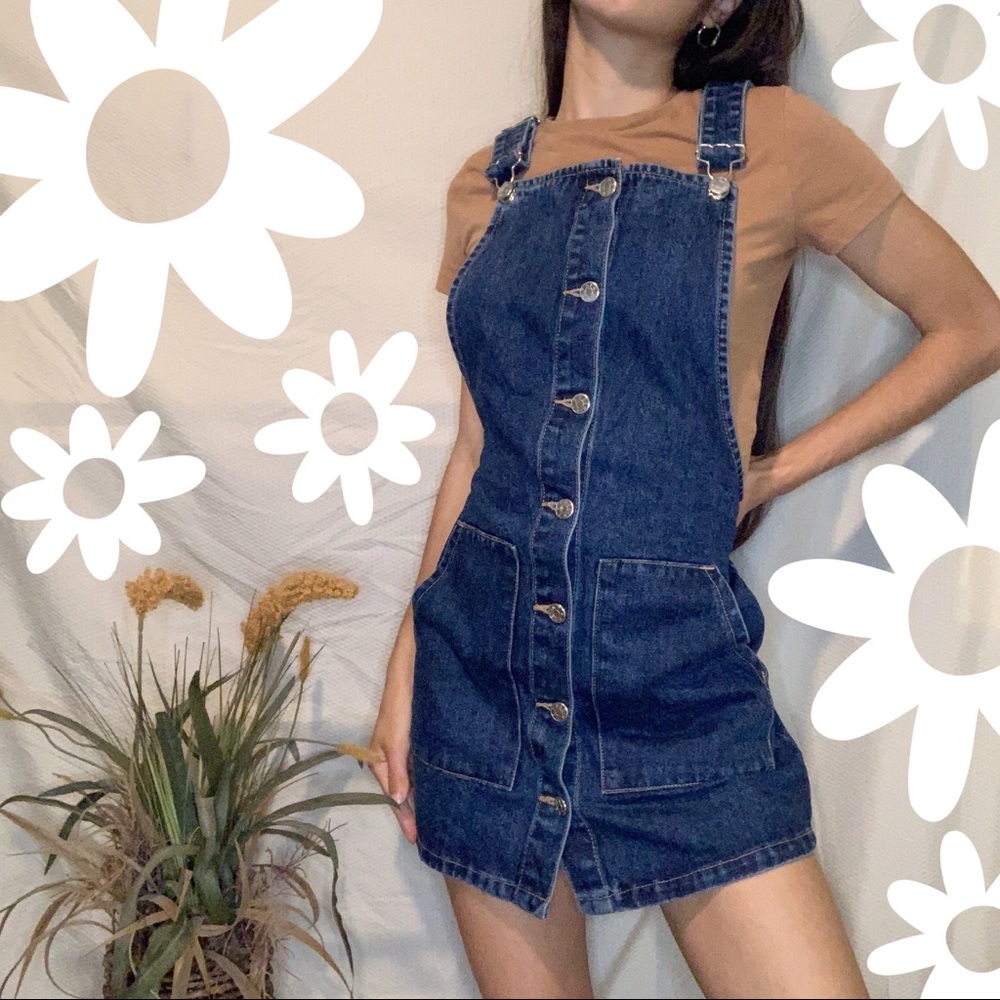 Vintage authentic blue denim overall from Zara size XS